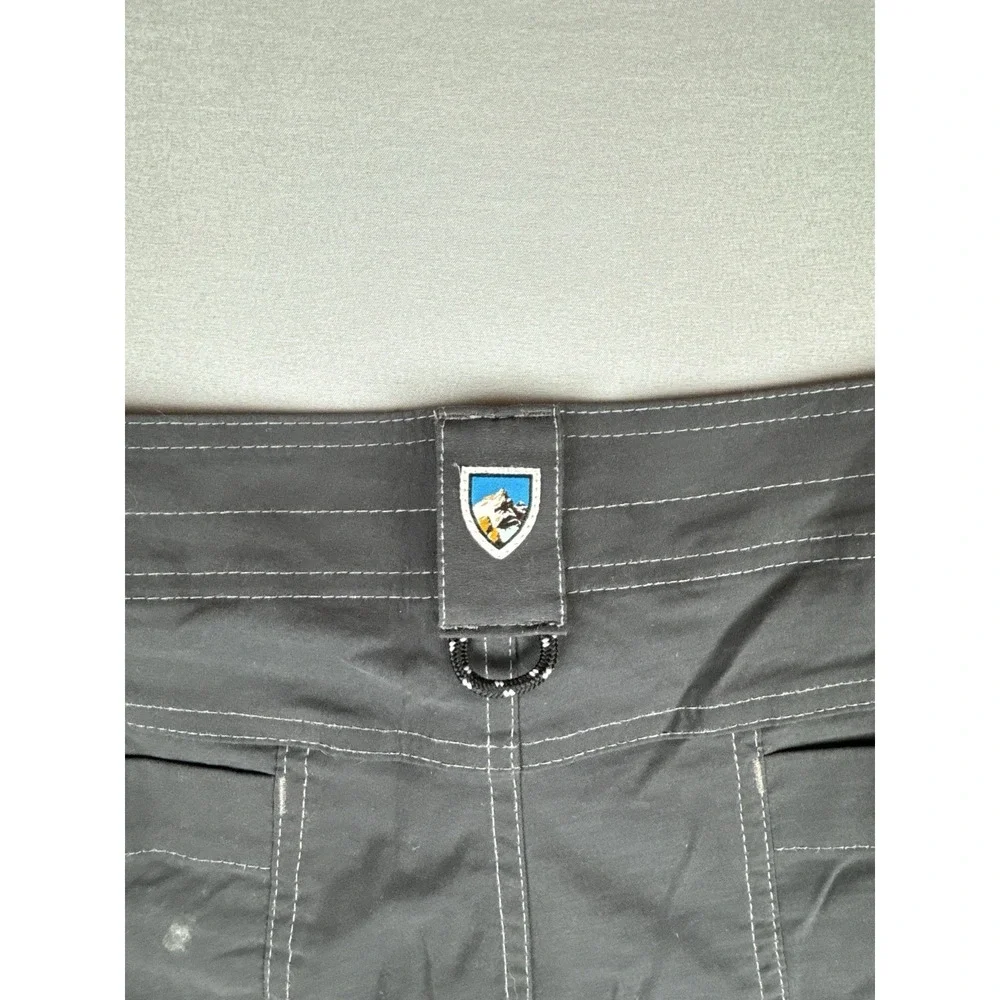 Kuhl Renegade Hiking Shorts Mens 38 Black Outdoor Nylon Stretch Trail Utility